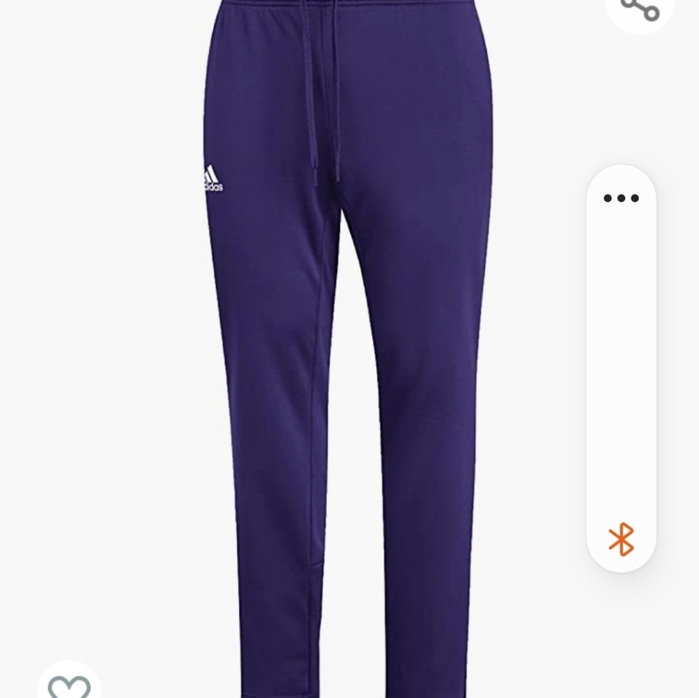 Purple Adidas pants